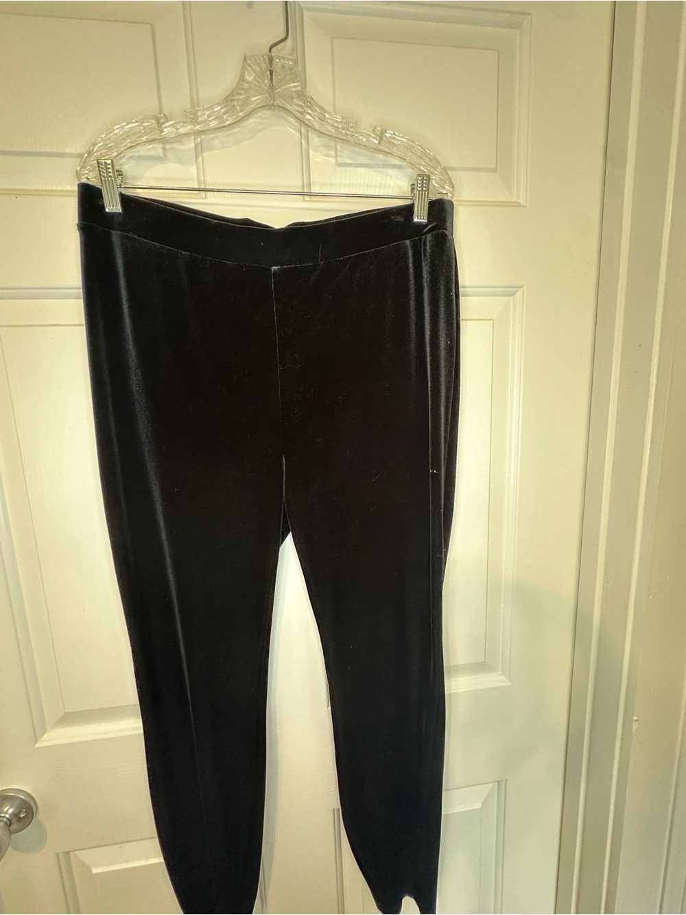 J. Crew Black Velvet Pants/Leggings
